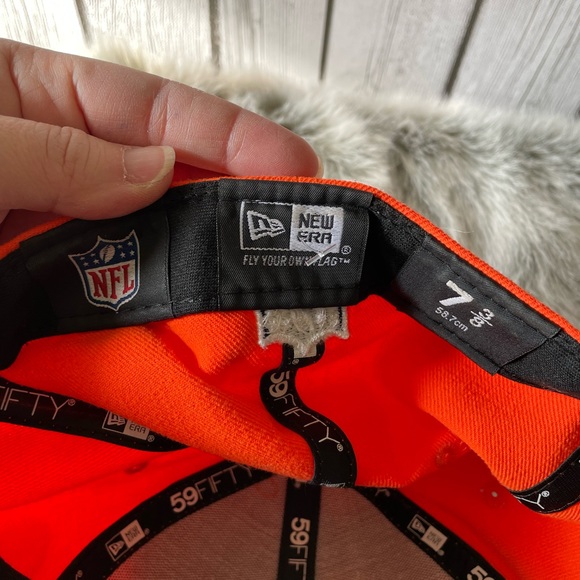 Men's Denver Broncos New Era Orange/Navy Flawless 9FIFTY Snapback Hat - Picture 4 of 5